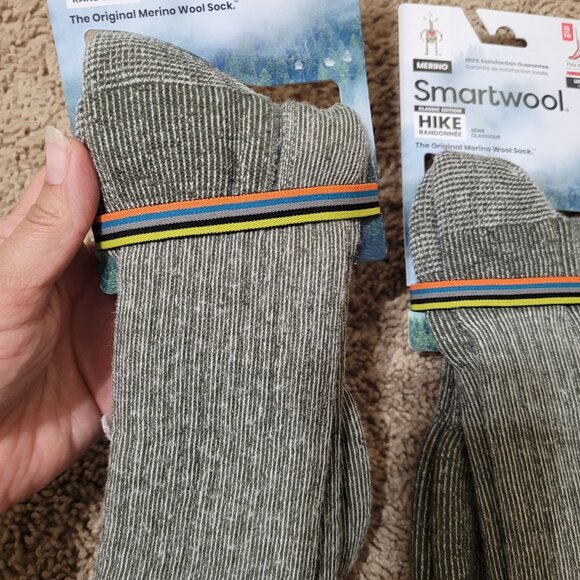 Unisex Smartwool Full Cushion Crew Height Sage Hike Socks Size XL Mens 12-14.5 - Picture 4 of 9